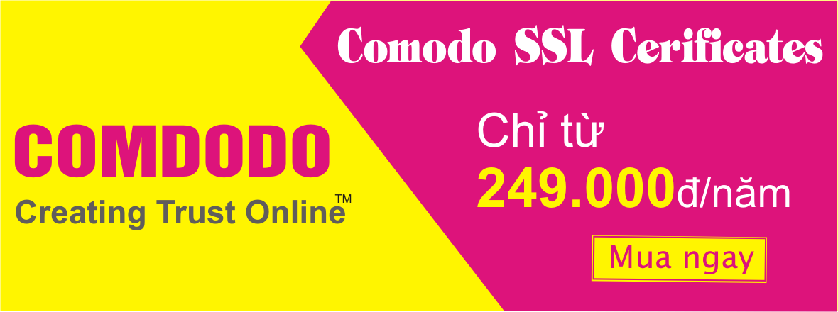 Chứng chỉ số Comodo SSL chỉ từ 249.000đ/năm